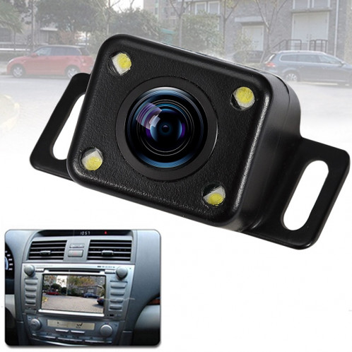 316 4 LED de sécurité de stationnement de secours caméra de vue arrière étanche, vision nocturne de soutien, angle de vision large: 120 degrés (noir) SH564B96-39