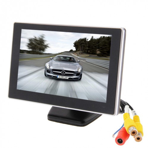 5 pouces écran TFT-LCD tableau de bord sauvegarde voiture moniteur LCD système vidéo de stationnement de voiture (ET-500) SH01111337-38