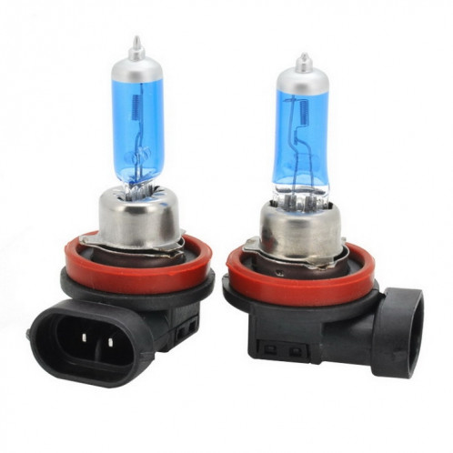 Phare de voiture halogène H11, lumière blanche de 2400 lumens, 12V / 100W 6000K SH0070975-36