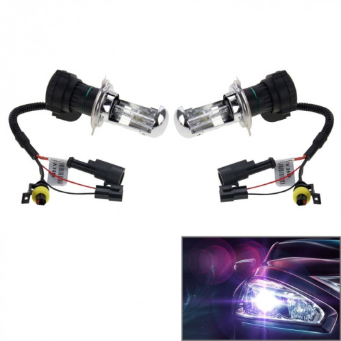 12V 35W H4-3 HID Xenon Light Kit de lampe à décharge haute intensité, température de couleur: 6000K SH0618420-39