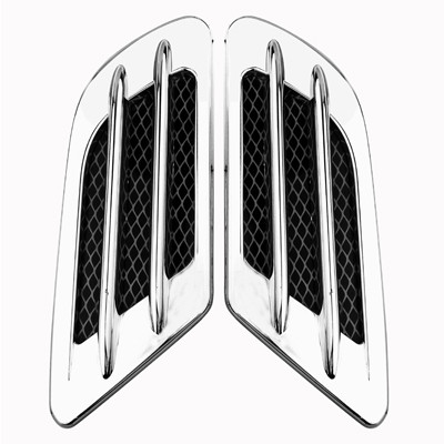 Autocollants de décoration de voiture, paire (argent) SH501S71-33