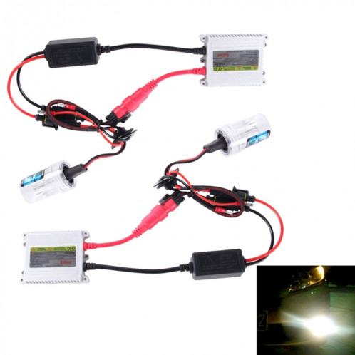 DC12V 35W 2x H3 Slim HID Xenon Light, Lampe à décharge haute intensité, Température de couleur: 8000K SH513B1607-38