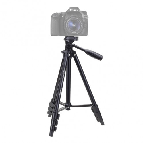 YUNTENG VCT-681 Reflex / Appareils photo numériques de 138 cm, support pour trépied, pattes en aluminium pliables en 4 sections, compatible avec les modèles Canon / Nikon / Panasonic / Pentax / Casio / Sony / Fuji SH0130409-310