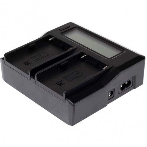 Chargeur de batterie numérique à écran LCD à double canal avec port USB pour batterie Sony BP-U30 / U60 / U90, compatible avec Sony EX260 / EX280 / FS7 SH1533627-36