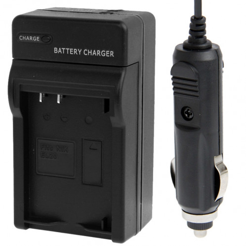 Chargeur de voiture pour appareil photo numérique pour Nikon EL20 (noir) SH0001932-36