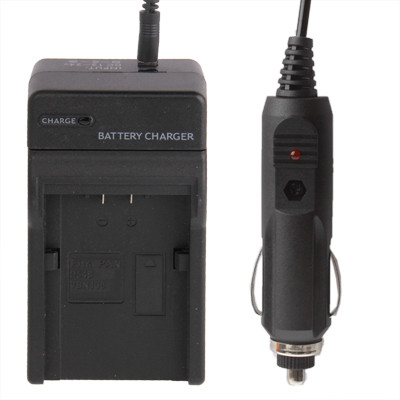 Chargeur de voiture pour appareil photo numérique pour batterie au lithium Panasonic VBN130 / D54S (Noir) SH0425882-38