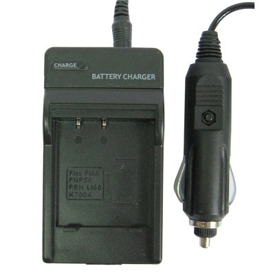 Chargeur de batterie appareil photo numérique pour FUJI FNP50 (noir) SH06021009-37