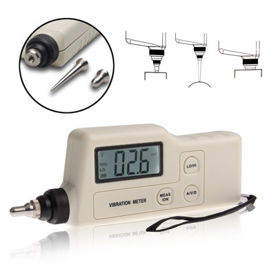 Vibration Meter Digital Tester Analyseur de vibromètre Vitesse d'accélération (GM63A) (Blanc) SH01691926-37