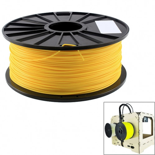 Filaments d'imprimante 3D fluorescents d'ABS 3.0 millimètres, environ 135m (jaune) SH045Y366-36