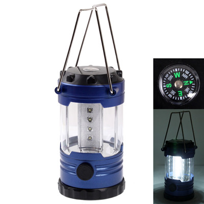 Lumière extérieure de camping, lampe d'éclairage réglable de 12 LED avec la boussole (bleu foncé) SH106D1257-36