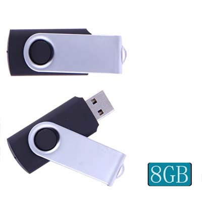 Disque Flash Twister USB2.0 de 8 Go (Noir) S811BC1237-35