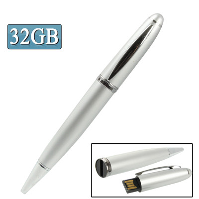 2 dans 1 stylo flash USB style stylo, argent (32 Go) S205SE644-35