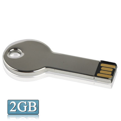 Mini disque flash USB 2.0 série métallique avec porte-clés (2 Go) SM187A117-35