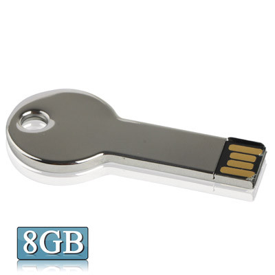 Mini disque flash USB 2.0 série métallique avec porte-clés (8 Go) SM187C1498-35