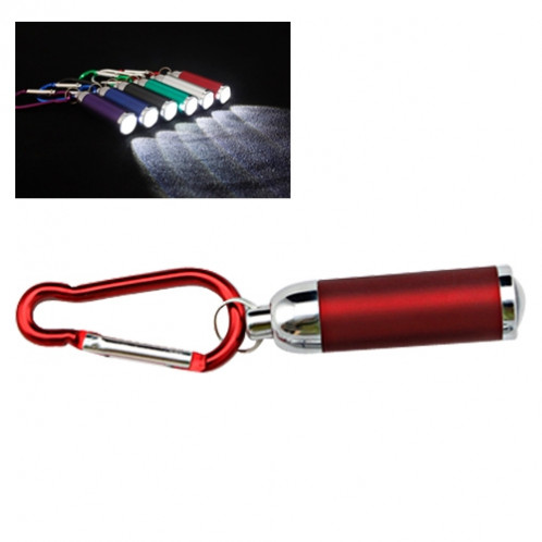 Mini lampe torche à focale variable à DEL, avec boucle porte-clés mousqueton (livraison de couleur aléatoire) SH00201349-34