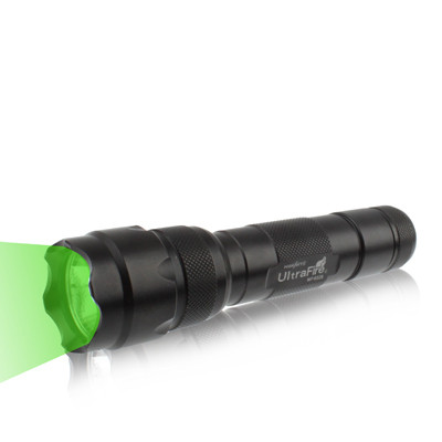 Lampe de poche UltraFire WF-502B 3W 200lm, LED CREE, 1 mode, Lumière verte (noir) SH02131119-31