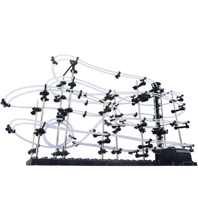 Space Rail, kit de modèle bricolage Physics Spacewarp Rollercoaster, modèle 16 000 mm de rail, 342 en 1 (Noir) SH01711189-31