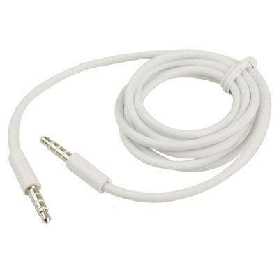 Câble AUX, câble audio stéréo 3,5 mm mâle mini prise pour iPhone / iPad / iPod / MP3, longueur: 1 m (blanc) SA0229373-31
