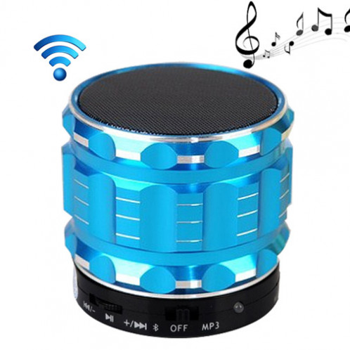 Enceinte portable stéréo Bluetooth S28 en métal avec fonction d'appel mains libres (bleu) SH028L194-311