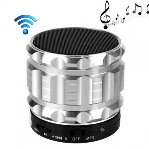 S28 Enceinte portable stéréo Bluetooth avec fonction mains libres (argent) SH028S87-311