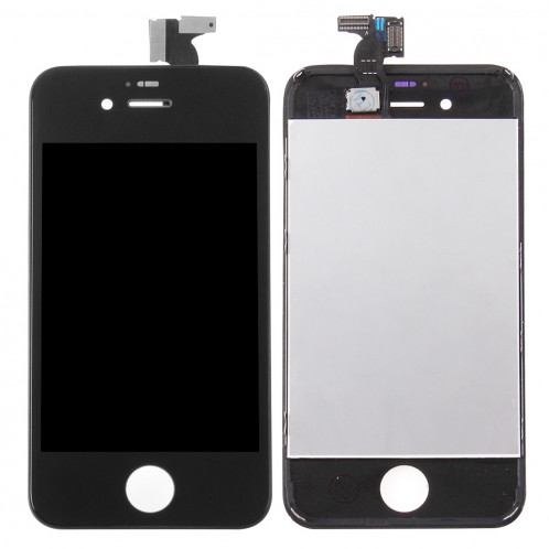 iPartsAcheter 3 en 1 pour iPhone 4S (LCD + Frame + Touch Pad) Assemblage de numériseur (Noir) SI717B1058-38