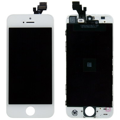 iPartsAcheter 3 en 1 pour iPhone 5 (Original LCD + Cadre LCD + Touch Pad) Digitizer Assemblée (Blanc) SI713W1375-36