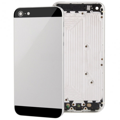 Couverture arrière pleine d'alliage de logement pour l'iPhone 5 (argent) SC22SL1354-36