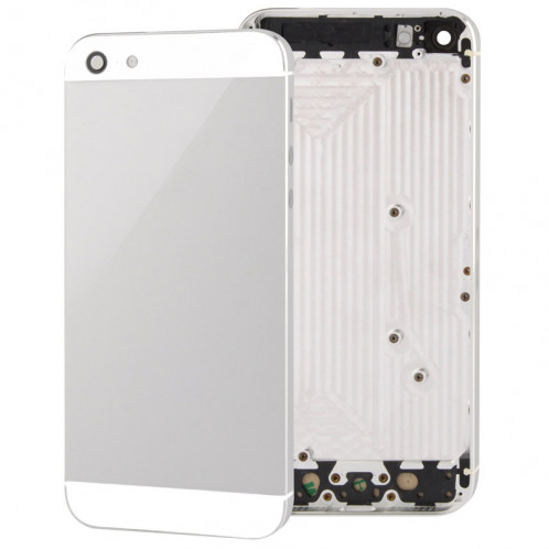 Pour la couverture arrière d'alliage de logement complet de l'iPhone 5 (blanc) SP22WL236-36