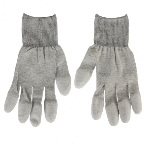 Gants anti-statique de doigt d'unité centrale anti-statique d'ESD sûrs de taille universelle pour la réparation d'ordinateur / électronique / téléphone, paire de 2 (gris) SA7243548-35