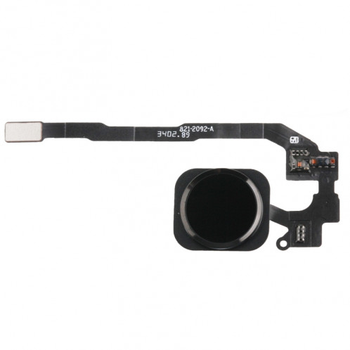 Bouton principal de maison avec le câble de câble de membrane de carte PCB pour l'iPhone 5S, aucune fonction d'identification d'empreinte digitale (noir) SH026B770-33