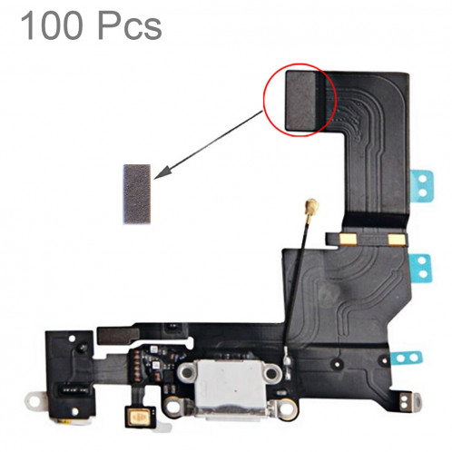 100 PCS mousse mousse éponge pour le câble de port de charge de l'iPhone 5S S10108930-33