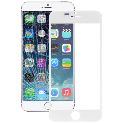 iPartsBuy Lentille extérieure en verre pour iPhone 6 (blanc) SI0063566-38