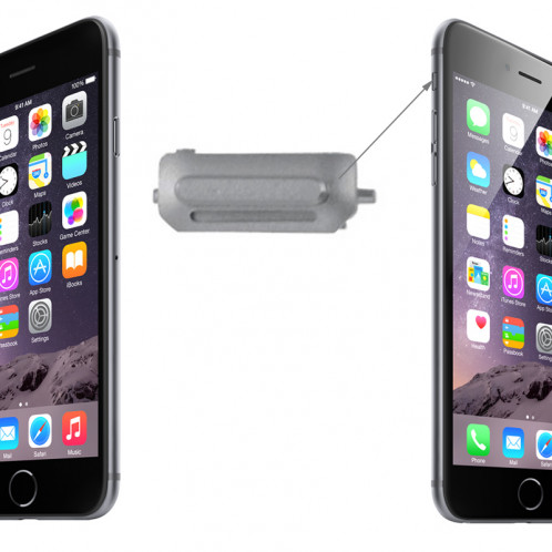 iPartsBuy Clé Vibrator Switch Mute Original pour iPhone 6 et 6 Plus (Gris) SI228H548-33