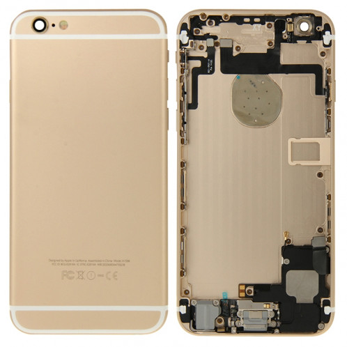 iPartsBuy pour iPhone 6 couvercle du boîtier complet (or) SI211J61-37