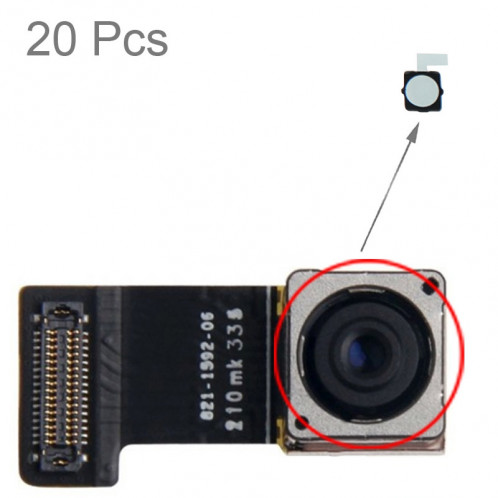 20 PCS pour iPhone 6 Retour Caméra Top Coton Collant Autocollant S24622735-34