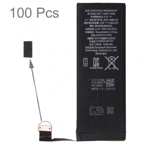 100 PCS iPartsAcheter pour les garnitures de tranche de mousse d'éponge de batterie de l'iPhone 6s S100091211-33