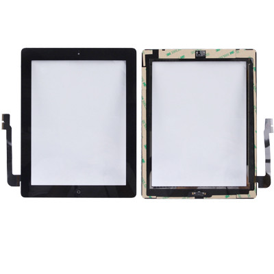 (Bouton du contrôleur + bouton de la touche d'accueil Câble de membrane de carte PCB + adhésif d'installation de l'écran tactile) Panneau tactile pour nouvel iPad (iPad 3) (noir) SH721B1481-35