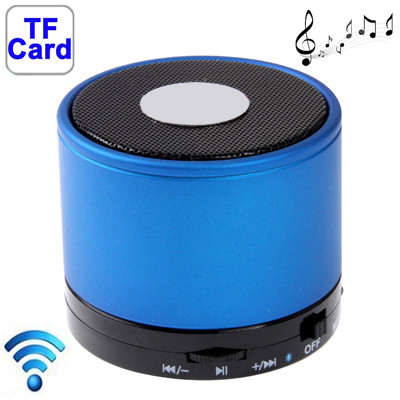 Bluetooth 2.1 Mini haut-parleur stéréo pour iPhone 5 / iPhone 4 & 4S / iPad 4 / Nouvel iPad / mini iPad / mini 2 Retina, batterie rechargeable intégrée, carte de support TF (bleu) SH41BE1894-35