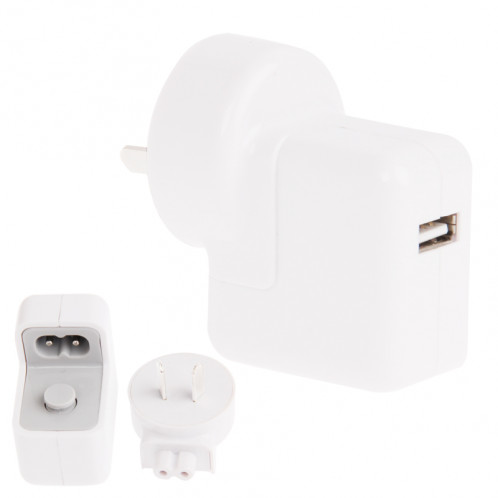 Adaptateur secteur USB 10W avec chargeur USB, pour iPhone, Galaxy, Huawei, Xiaomi, LG, HTC, Sony, autres téléphones intelligents et tablettes (Blanc) SH181A1060-31