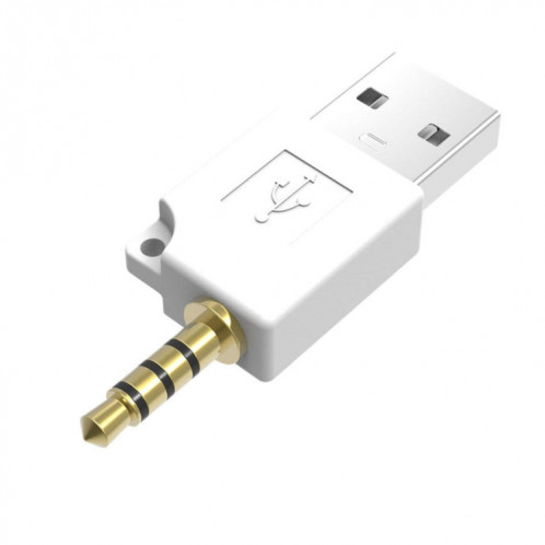 Adaptateur de chargeur de station d'accueil de données USB, Pour iPod shuffle 3e/2e adaptateur de chargeur de station d'accueil USB, longueur : 4,6 cm (blanc) SH277W1648-35