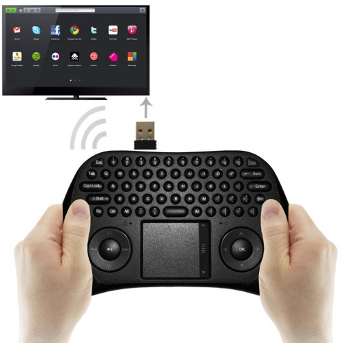 MEASY GP800 Clavier sans fil Smart Remote Air Mouse pour TV BOX / Ordinateur portable / Tablet PC / Mini PC (Noir) SM0022952-312