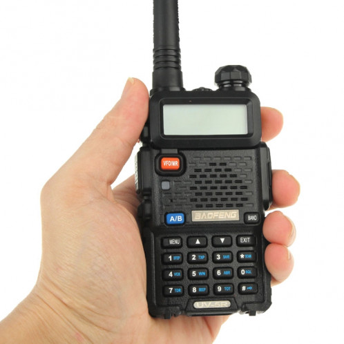 BAOFENG UV-5R professionnel double bande émetteur-récepteur FM talkie walkie talkie walkie (noir) SB581B1521-313