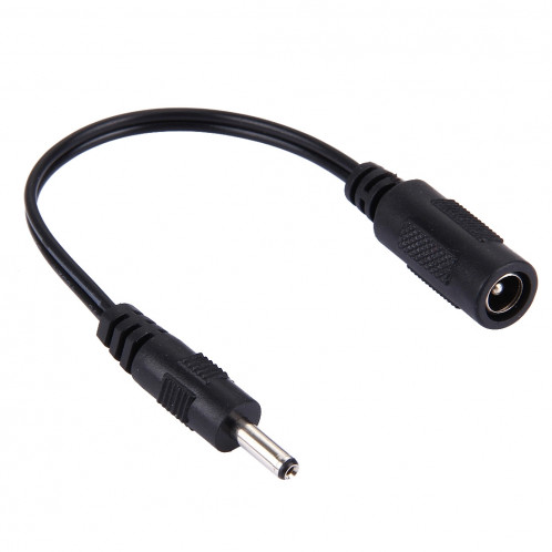 5,5 x 2,1 mm DC femelle à 3,5 x 1,35 mm DC câble d'alimentation mâle pour adaptateur pour ordinateur portable, longueur: 15 cm (noir) S50104601-33