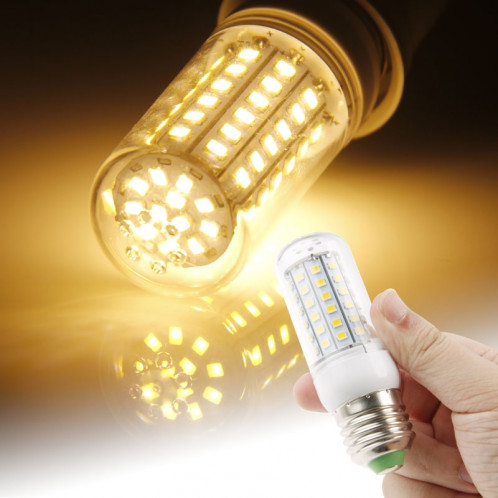 E27 6W ampoule de maïs, 72 LED SMD 2835, lumière blanche chaude, AC 220V SH19WW1832-38