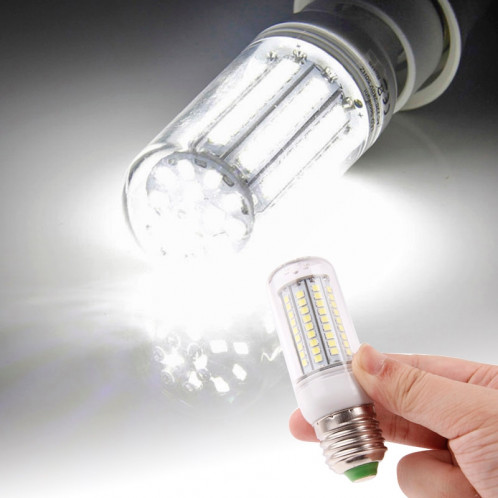 E27 8.0W 420LM ampoule de lumière de maïs, 102 LED SMD 2835, lumière blanche, AC 220V, avec couvercle transparent SH601W727-38