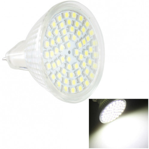 Ampoule de projecteur de projecteur de MR16 4.5W LED, 60 LED 3528 SMD, lumière blanche, CA 220V SH020W1964-39