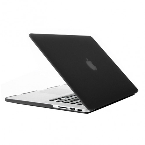 Étui de protection dur givré pour Macbook Pro Retina 15,4 pouces A1398 (noir) SH018B1608-37