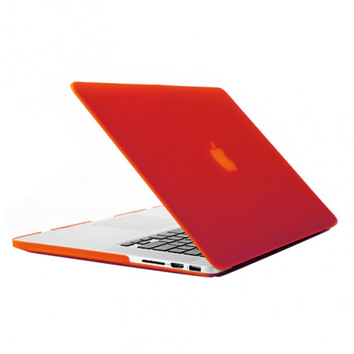 Étui de protection dur givré pour Macbook Pro Retina 15,4 pouces A1398 (rouge) SH018R1145-37