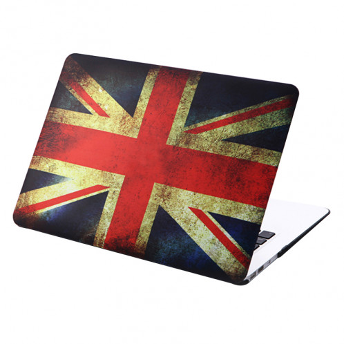 Rétro UK Flag Pattern givré en plastique dur cas de protection pour Macbook Air 11,6 pouces SH022D672-36
