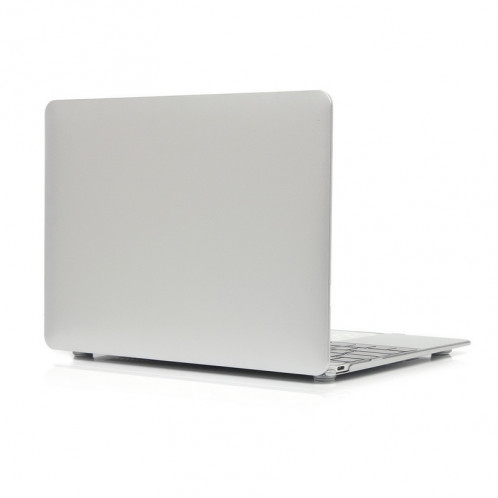 Metal Texture Series Hard Shell étui de protection en plastique pour Macbook 12 pouces (Argent) SH028S1083-35